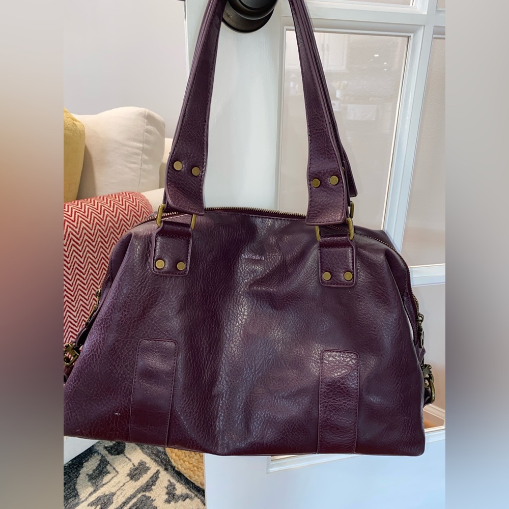 Samsara Vegan Leather Purple Purse.